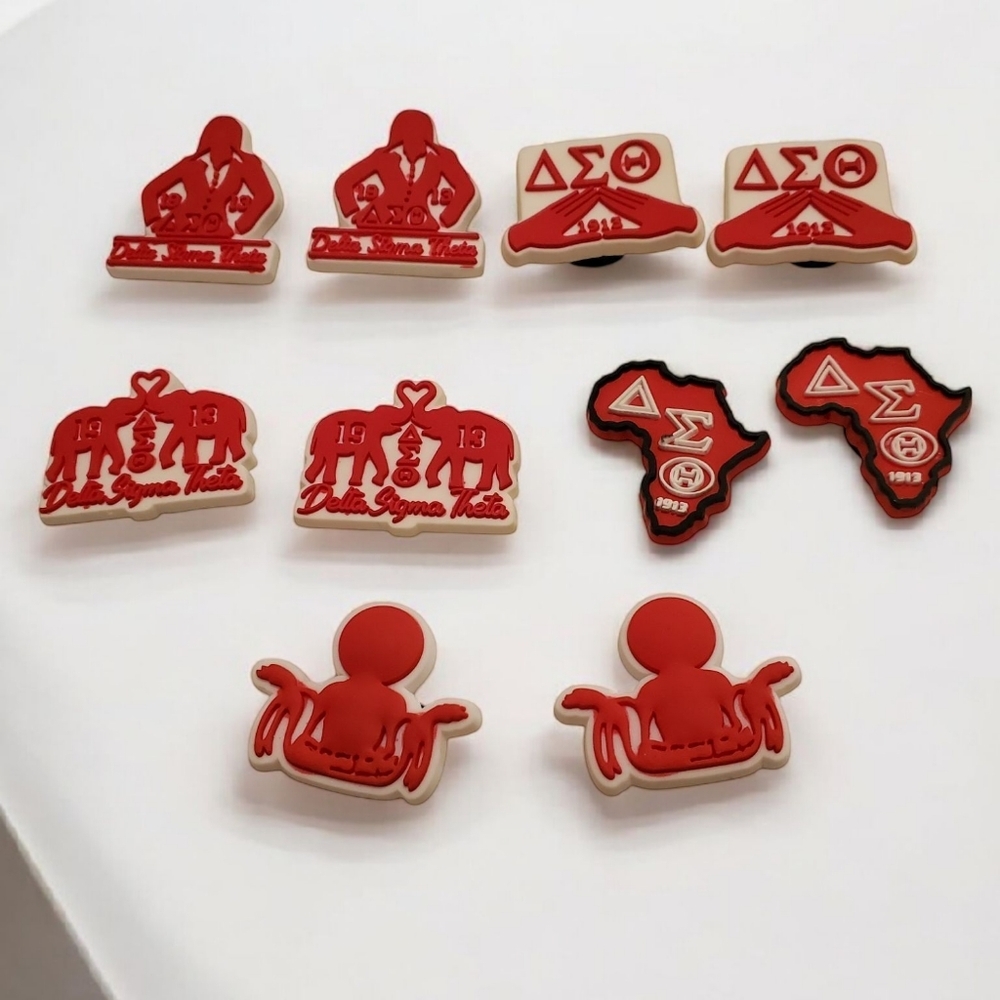 Delta Sigma Theta Sorority Croc Charms
